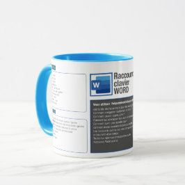 Caneca Tasse mug raccourcie clavier Word