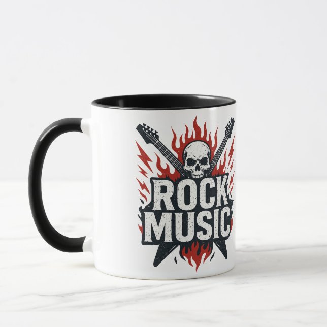 Caneca Tasse Mug Rock Music (Esquerda)