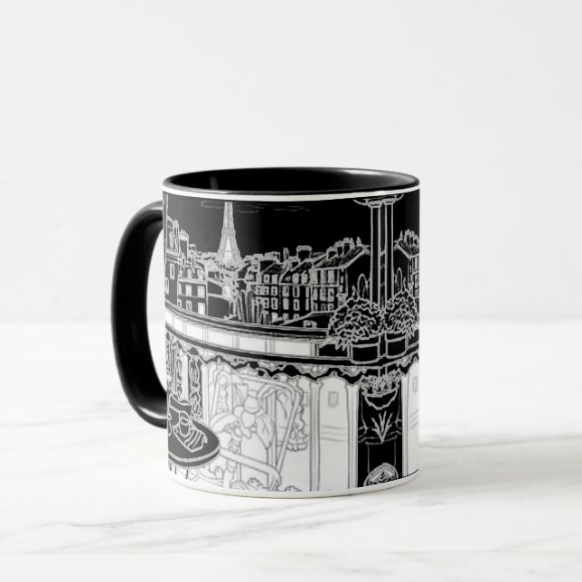 Caneca Tasse paris,france,tour Eiffel (Frente Esquerda)