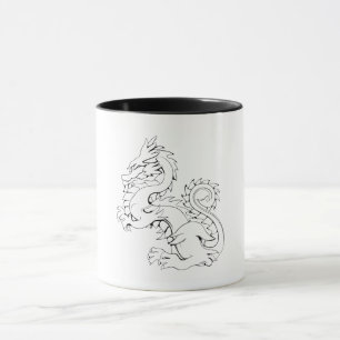 Caneca Tatsu, Dragão Asiático, São Criaturas Míticas Fant