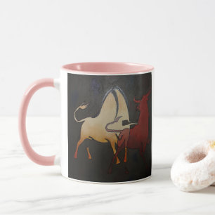 Caneca Taurean Bulls Animal Abstrato Art