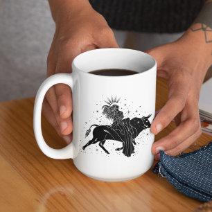 Caneca Taurus Dancing Girl 15oz Black Rim Mug