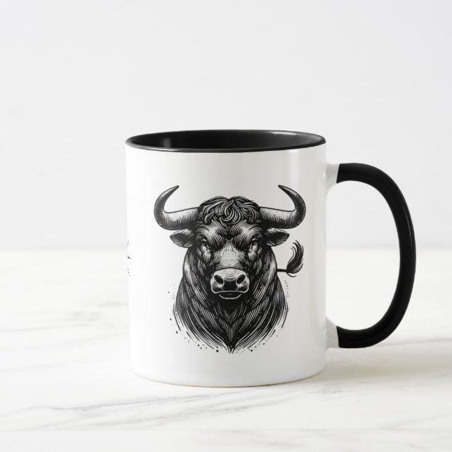 Caneca Taurus The Bull Zodiac Astrology Gift (Direita)