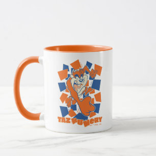 Caneca TAZ™ Hungry Smashing Através do Checker