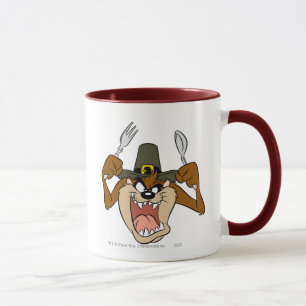 Caneca TAZ™ Peregrino Ação de Graças em Cor