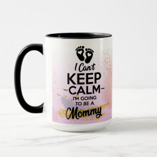 Caneca Taza calma, voy a ser una mamá. Regalo nueva mamá.