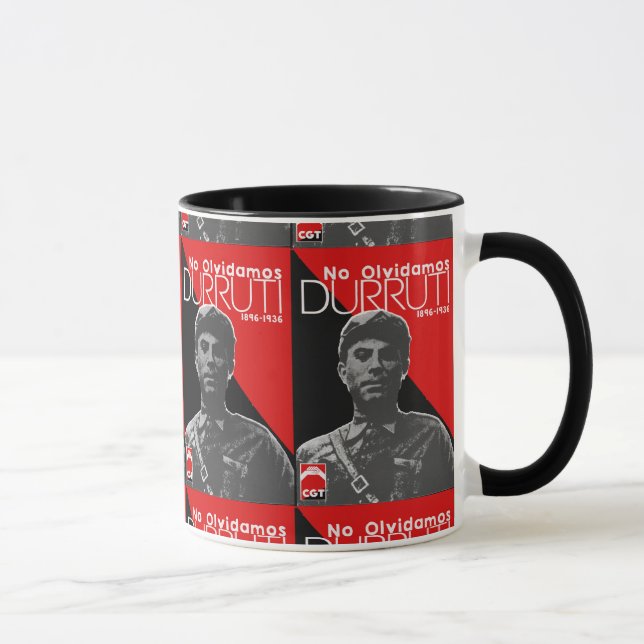 Caneca Taza cartel Durruti (Direita)