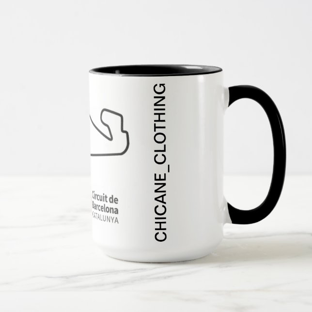 Caneca Taza circuito circuito de barcelona  (Direita)