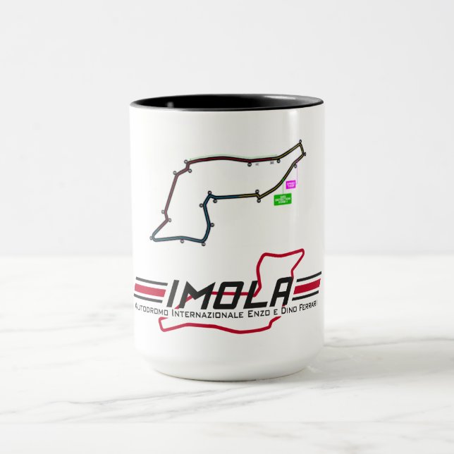 Caneca Taza circuito circuito de imola (Centro)