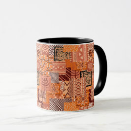 Caneca Taza de Cafe African Collage