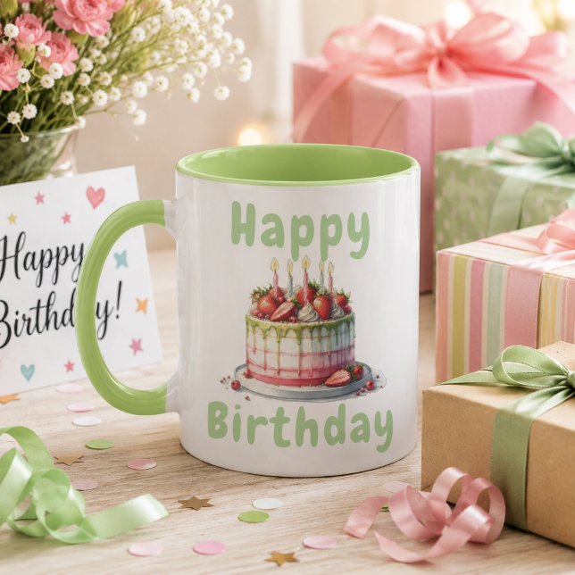 Caneca Taza de cumpleaños  (Criador carregado)