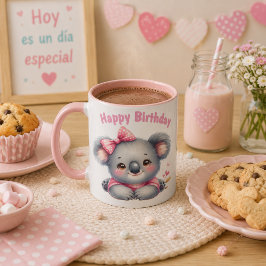 Caneca Taza de Cumpleaños con Koala