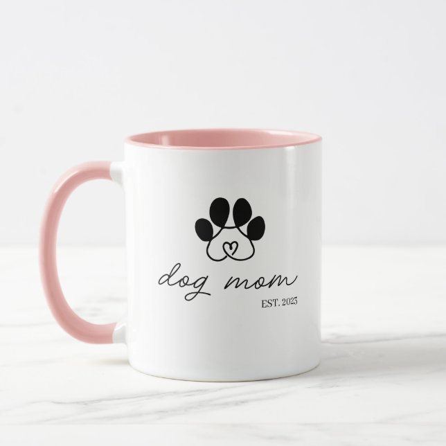 Caneca Taza dog mom customizable (Esquerda)