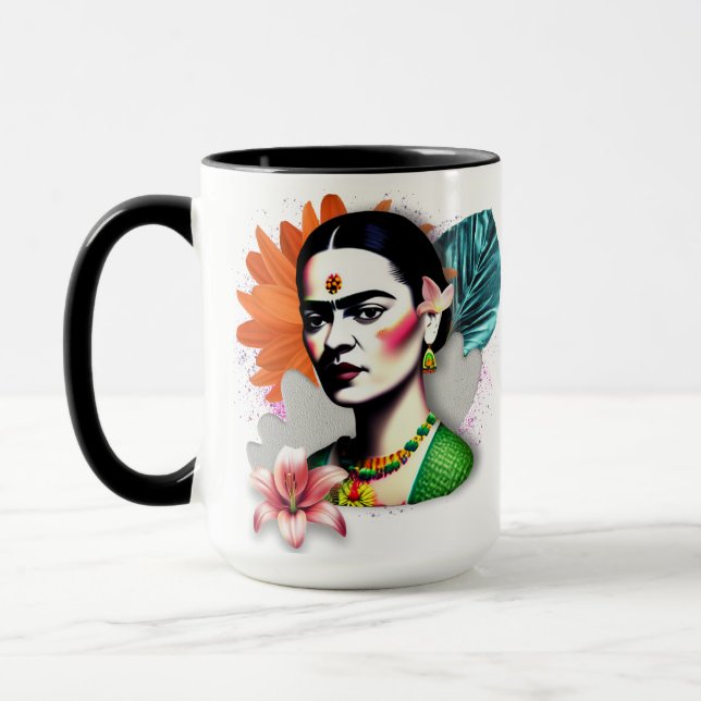 Caneca Taza Frida Khalo Arte Creativa (Esquerda)