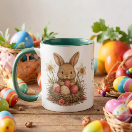 Caneca Taza Happy Easter para café