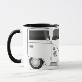 Caneca Taza Kombi Blanca Minimalista – Furgoneta Retro pa