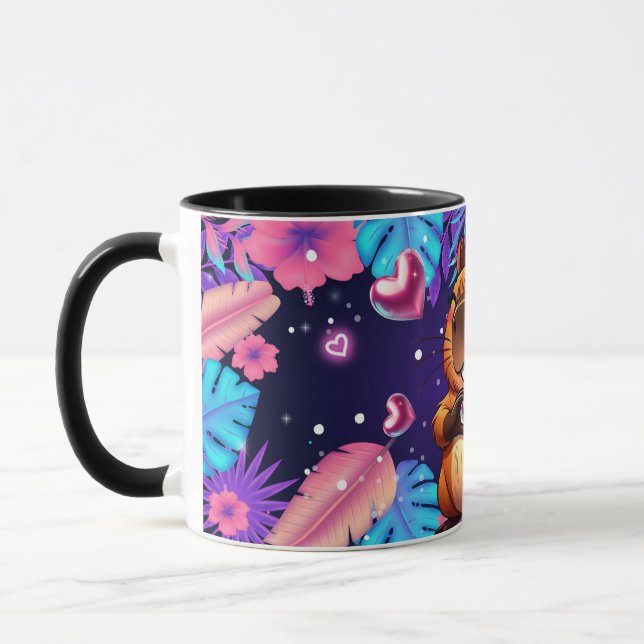 Caneca taza magica con motivo capybara (Esquerda)