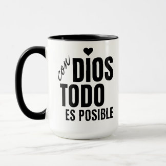Caneca Taza mug with a religious phrase