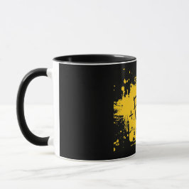 Caneca Taza Negra con logo de +Flow