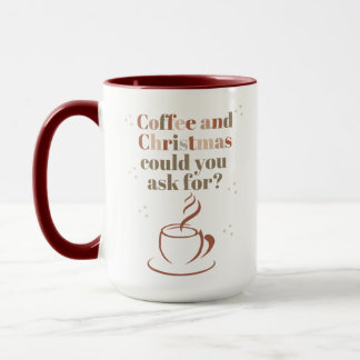 Caneca Taza para Amantes del Café y Navidad