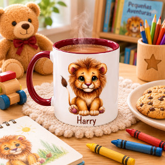 Caneca Taza para niños personalizada con diseño de animal