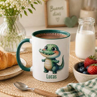 Caneca Taza para niños personalizada con diseño de animal