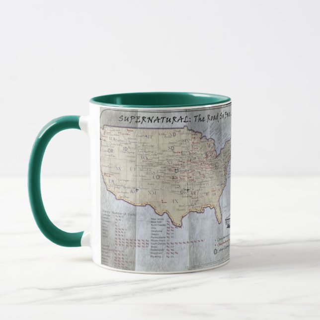 Caneca Tazza Supernatural The Road So Far (Esquerda)