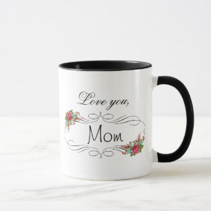 Caneca Te Amo Mãe, Dia de as mães Café Mug