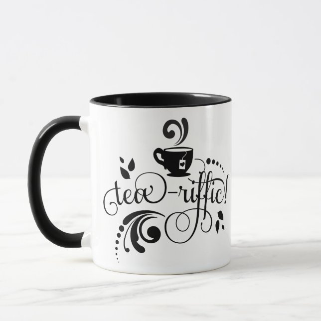 Caneca Tea Drinker Tea Lover, Presente para Tea Lover, Ch (Esquerda)