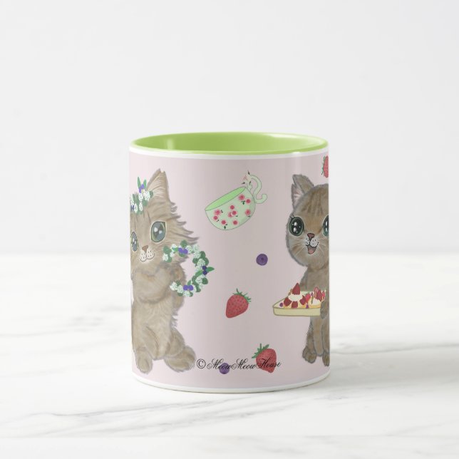 Caneca Tea party de Pippchan & de Ronchan (Centro)