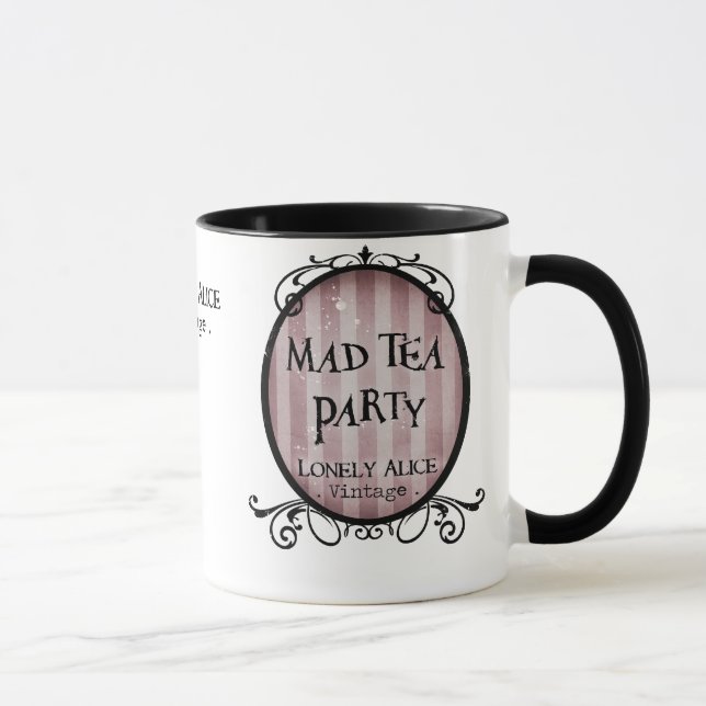 Caneca "Tea party louco " (Direita)