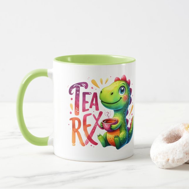 Caneca Tea Rex Dinosaur (Com Donut)