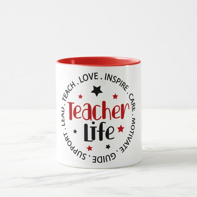 Caneca Teacher Life Mug, 11oz (Centro)
