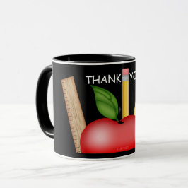 Caneca Teacher's Apple Custom Blackboard Mug