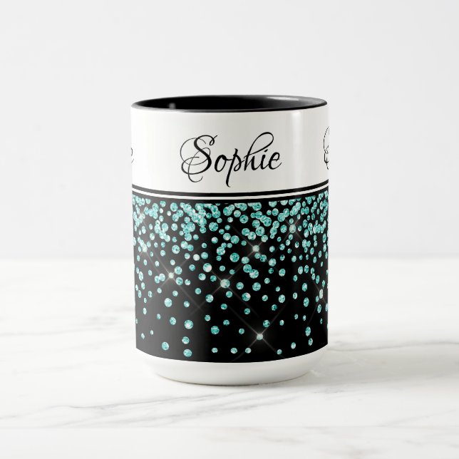 Caneca Teal Glitter Mug (Centro)