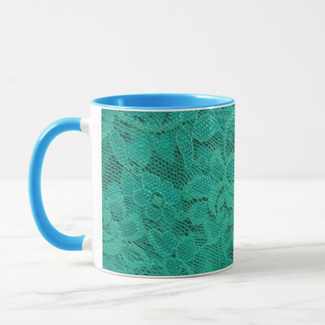 Caneca Teal Lace (Esquerda)
