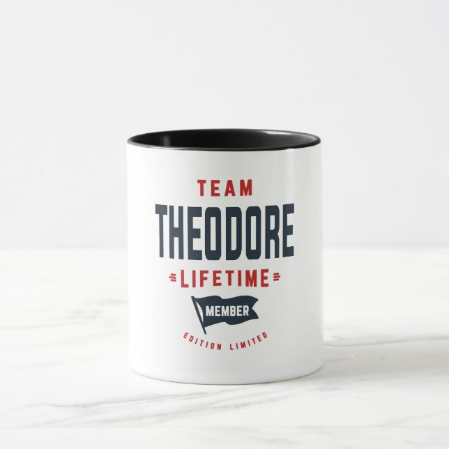 Caneca Team Theodore Lifetime Member Funny Name Theodore (Centro)