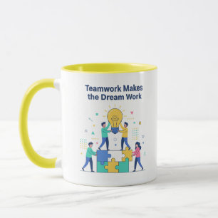 Caneca Teamwork Makes the Dream Work