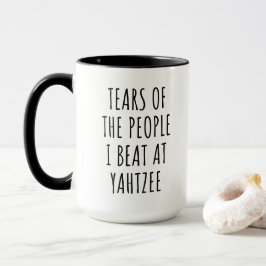 Caneca Tears of the People I Beat at Yahtzee