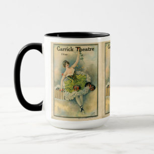 Caneca Teatro de Garrick Thespian Garrick, Chicago, 1910