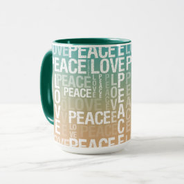 Caneca Teatro Peach Dourado Amor pela Paz