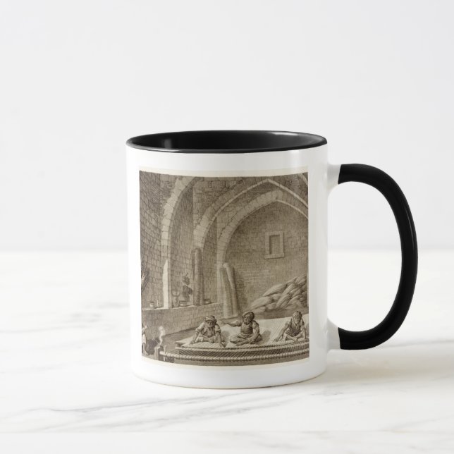 Caneca Tecendo um tapete, das artes do volume II e dos (Direita)