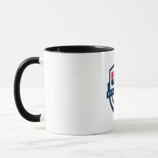 Caneca tecido de design de bandeira americano sutil