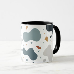 Caneca Tecido Personalizado de Estilo Terrazzo Minimalist