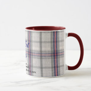 Caneca Tecido Xadrez, Seu Texto Aqui