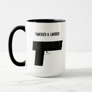 Caneca Teclado Mecânico Engraçado Café Tea Mug Thock