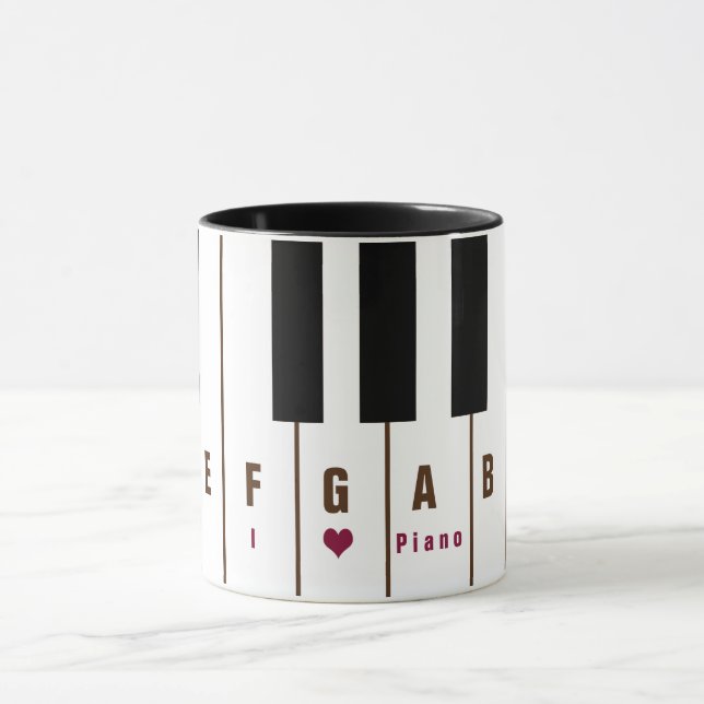 Caneca Teclas Piano Mug (Centro)