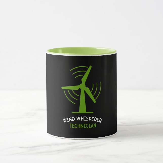 Caneca Técnico de Serviço de Turbina Eólica (Centro)