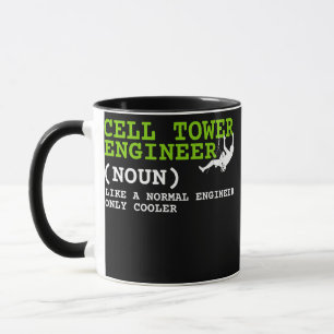 Caneca Técnicos De Engenheiro De Torre Celular E Clima De