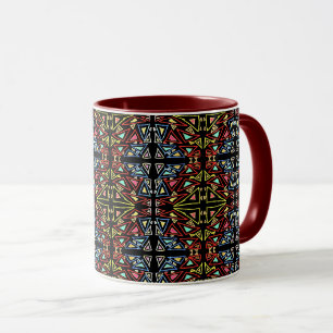 Caneca Tecnologia Alienígena Antiga Geométrica Circuitos